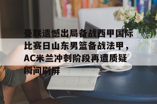 爱游戏官网-包含曼联遗憾出局备战西甲国际比赛日山东男篮备战法甲，AC米兰冲刺阶段再遭质疑瞬间刷屏的词条